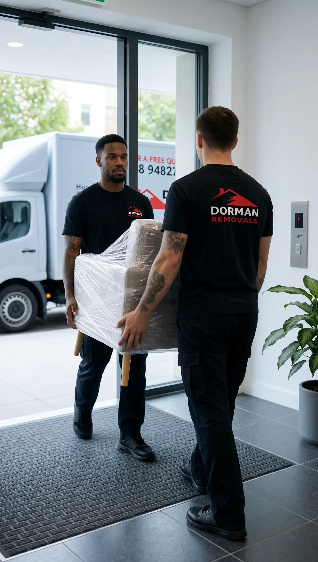 Large London house removal job underway