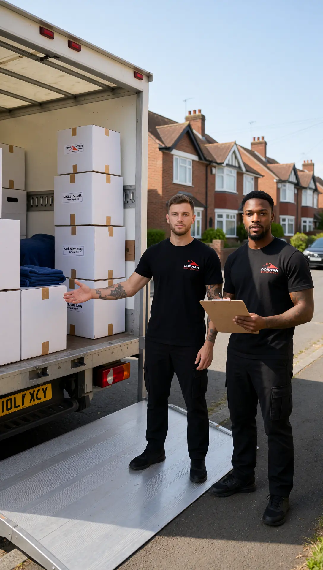 Furniture being moved safely during London house removal